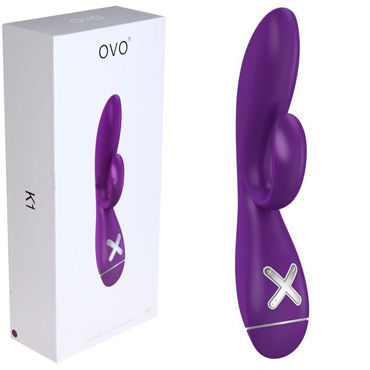 Ovo K1, фиолетовый, Вибратор с клиторальным стимулятором Ovo K1, фиолетовый, Вибратор с клиторальным стимулятором