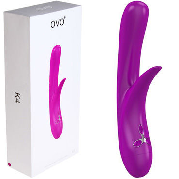 Ovo K4, фиолетовый, Вибратор с клиторальным стимулятором Ovo K4, фиолетовый, Вибратор с клиторальным стимулятором