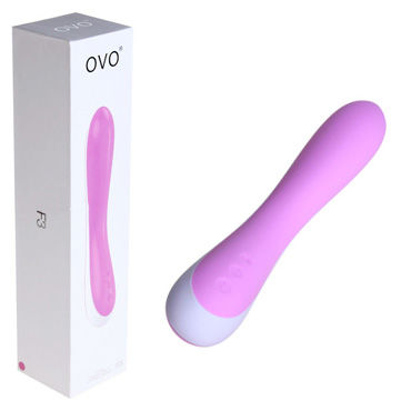 Ovo F3, бело-розовый, Классический вибратор Ovo F3, бело-розовый, Классический вибратор