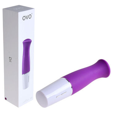 Ovo D4 Мини-вибратор, бело-фиолетовый, 5 режимов вибрации Ovo D4 Мини-вибратор, бело-фиолетовый, 5 режимов вибрации