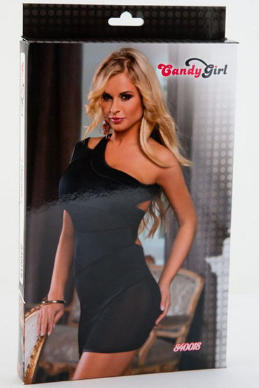Candy Girl Мини-платье - С открытым плечом - купить в секс шопе Candy Girl Мини-платье - С открытым плечом - купить в секс шопе