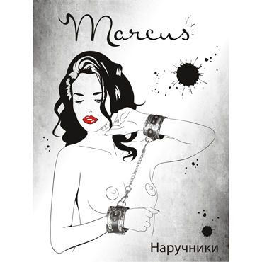 ToyFa Marcus Наручники, серебристые - С кружевной отделкой - купить в секс шопе ToyFa Marcus Наручники, серебристые - С кружевной отделкой - купить в секс шопе