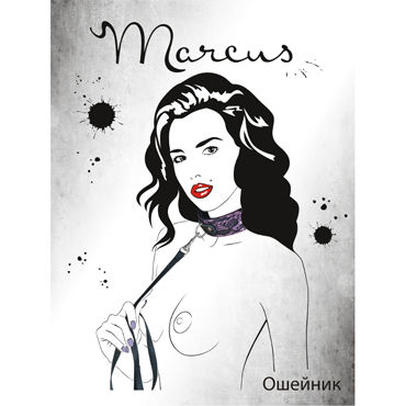 ToyFa Marcus Ошейник, фиолетовый - С кружевной отделкой - купить в секс шопе ToyFa Marcus Ошейник, фиолетовый - С кружевной отделкой - купить в секс шопе