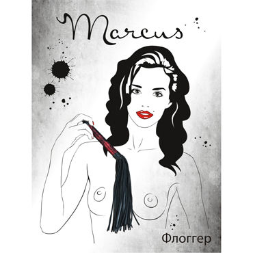 ToyFa Marcus Флоггер, красный - С кружевной отделкой - купить в секс шопе ToyFa Marcus Флоггер, красный - С кружевной отделкой - купить в секс шопе