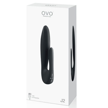 Ovo J2 Вибратор двойной, черный, С перезаряжаемым аккумулятором и другие товары Ovo с фото Ovo J2 Вибратор двойной, черный, С перезаряжаемым аккумулятором и другие товары Ovo с фото