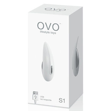 Ovo S1 Клиторальный стимулятор, бело-серый - С перезаряжаемым аккумулятором - купить в секс шопе Ovo S1 Клиторальный стимулятор, бело-серый - С перезаряжаемым аккумулятором - купить в секс шопе
