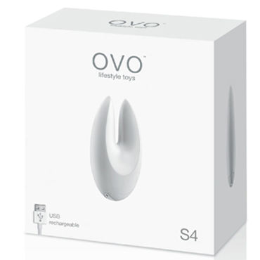 Ovo S4 Клиторальный стимулятор, белый - С перезаряжаемым аккумулятором - купить в секс шопе Ovo S4 Клиторальный стимулятор, белый - С перезаряжаемым аккумулятором - купить в секс шопе