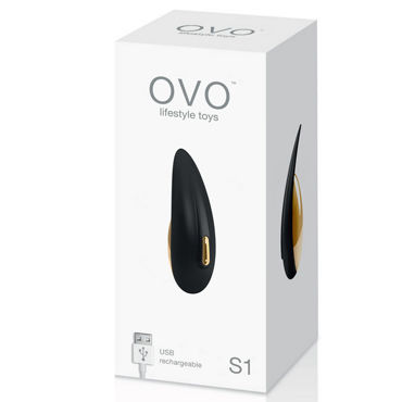 Ovo S1 Клиторальный стимулятор, черно-золотой - С перезаряжаемым аккумулятором - купить в секс шопе Ovo S1 Клиторальный стимулятор, черно-золотой - С перезаряжаемым аккумулятором - купить в секс шопе
