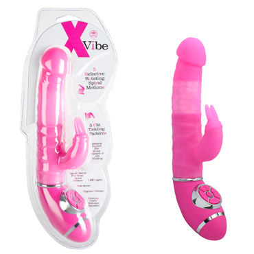 NMC X Vibe Вибратор с клиторальным отростком, розовый, С функцией ротации NMC X Vibe Вибратор с клиторальным отростком, розовый, С функцией ротации