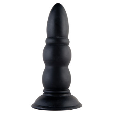 ToyFa Black&Red Анальная втулка, С рельефной поверхностью ToyFa Black&Red Анальная втулка, С рельефной поверхностью
