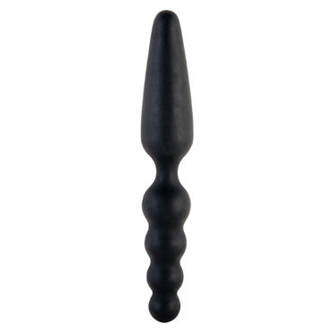ToyFa Black&Red Sens Ass 18 см, черный, Двусторонний анальный стимулятор ToyFa Black&Red Sens Ass 18 см, черный, Двусторонний анальный стимулятор