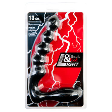 ToyFa Black&Red Light Анальный стимулятор, черный - фото, отзывы ToyFa Black&Red Light Анальный стимулятор, черный - фото, отзывы