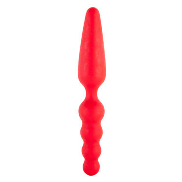 ToyFa Black&Red Sens Ass 18 см, красный, Двусторонний анальный стимулятор ToyFa Black&Red Sens Ass 18 см, красный, Двусторонний анальный стимулятор