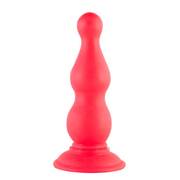 ToyFa Black&Red Анальная втулка, красная, Рельефная ToyFa Black&Red Анальная втулка, красная, Рельефная