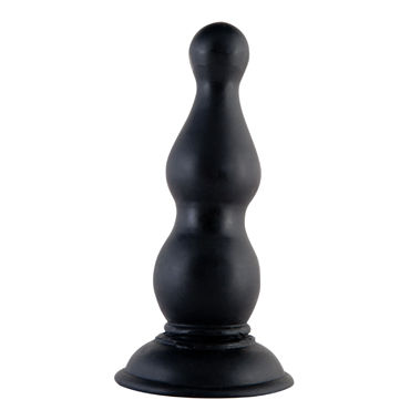 ToyFa Black&Red Анальная втулка, черная, Рельефная ToyFa Black&Red Анальная втулка, черная, Рельефная