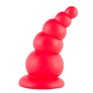 ToyFa Black&Red Анальная втулка, красная, С рельефной поверхностью ToyFa Black&Red Анальная втулка, красная, С рельефной поверхностью