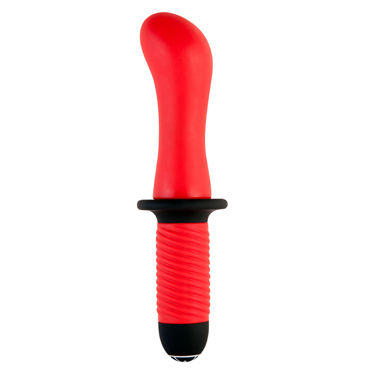 ToyFa Black&Red Анальный вибратор 15 см, красный, С двумя моторчиками ToyFa Black&Red Анальный вибратор 15 см, красный, С двумя моторчиками