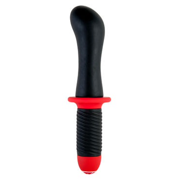 ToyFa Black&Red Анальный вибратор 15 см, черный, С двумя моторчиками ToyFa Black&Red Анальный вибратор 15 см, черный, С двумя моторчиками
