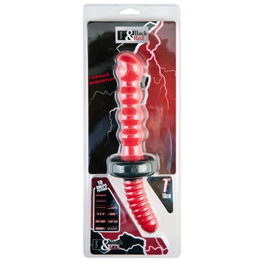 ToyFa Black&Red Рельефный анальный вибратор 18 см, красный - фото, отзывы ToyFa Black&Red Рельефный анальный вибратор 18 см, красный - фото, отзывы
