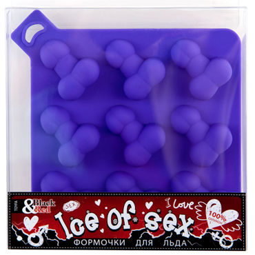 ToyFa Black&Red Формочка для льда - В виде пенисов - купить в секс шопе ToyFa Black&Red Формочка для льда - В виде пенисов - купить в секс шопе