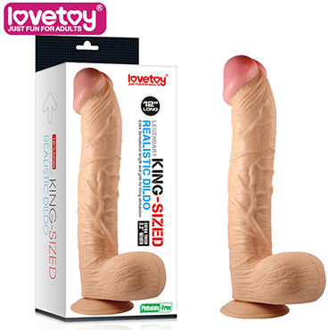 LoveToy King-sized Realistic Dildo, 32 см, Реалистичный фаллоимитатор с увеличенной головкой и присоской LoveToy King-sized Realistic Dildo, 32 см, Реалистичный фаллоимитатор с увеличенной головкой и присоской