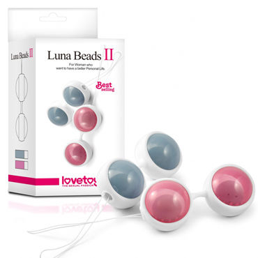 LoveToy Luna Beads II, голубые - Вагинальные шарики со смещенным центром тяжести - купить в секс шопе LoveToy Luna Beads II, голубые - Вагинальные шарики со смещенным центром тяжести - купить в секс шопе