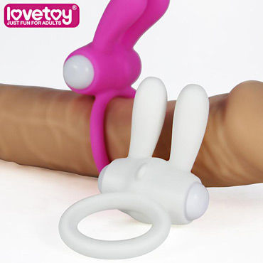 Lovetoy Power Rabbit Clit Cockring, розовое - Эрекционное кольцо с вибрацией - купить в секс шопе Lovetoy Power Rabbit Clit Cockring, розовое - Эрекционное кольцо с вибрацией - купить в секс шопе