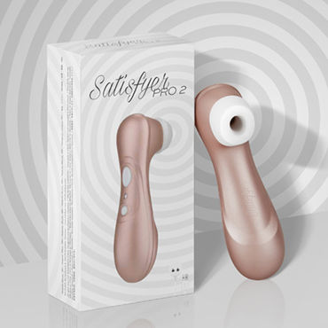 Satisfyer Pro 2, золотисто-розовый, Бесконтактный стимулятор клитора, перезаряжаемый и другие товары Satisfyer с фото Satisfyer Pro 2, золотисто-розовый, Бесконтактный стимулятор клитора, перезаряжаемый и другие товары Satisfyer с фото