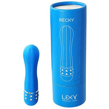 Lexy Becky, Рельефный минивибратор, декорированый стразами Lexy Becky, Рельефный минивибратор, декорированый стразами