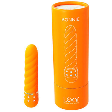 Lexy Bonnie, Рельефный минивибратор, декорированый стразами Lexy Bonnie, Рельефный минивибратор, декорированый стразами