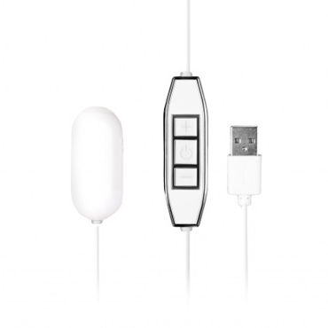 NMC Powerful X USB Mini Vibrator, белое, Виброяйцо с USB-проводом NMC Powerful X USB Mini Vibrator, белое, Виброяйцо с USB-проводом