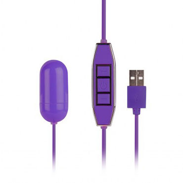 NMC Powerful X USB Mini Vibrator, фиолетовое, Виброяйцо с USB-проводом NMC Powerful X USB Mini Vibrator, фиолетовое, Виброяйцо с USB-проводом