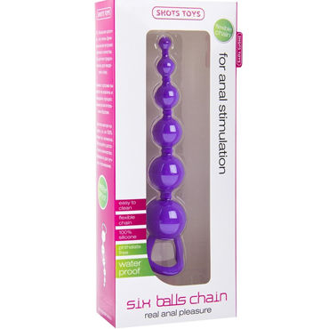 Shots Toys Six Balls Chain, фиолетовый - фото, отзывы Shots Toys Six Balls Chain, фиолетовый - фото, отзывы