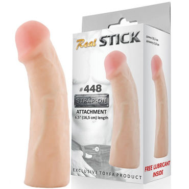 Toyfa RealStick № 448, Реалистичная насадка к трусикам, 16,5 см Toyfa RealStick № 448, Реалистичная насадка к трусикам, 16,5 см