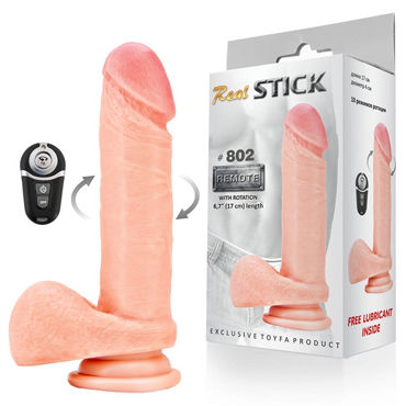 Toyfa RealStick № 802, Перезаряжаемый ротатор-реалистик, 17 см Toyfa RealStick № 802, Перезаряжаемый ротатор-реалистик, 17 см