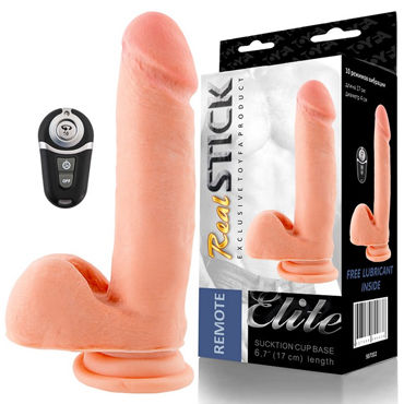 Toyfa RealStick Elite, Перезаряжаемый вибратор-реалистик, 17 см Toyfa RealStick Elite, Перезаряжаемый вибратор-реалистик, 17 см