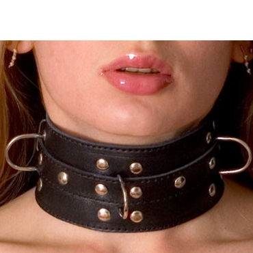 Toyfa-leather ошейник, черный, Лаковый Toyfa-leather ошейник, черный, Лаковый