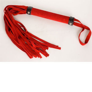 Toyfa-leather плетка красная, Из натуральной кожи, 26 хвостов Toyfa-leather плетка красная, Из натуральной кожи, 26 хвостов