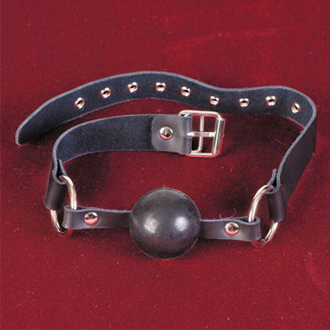 Toyfa-leather кляп, черный, Из натуральной кожи Toyfa-leather кляп, черный, Из натуральной кожи