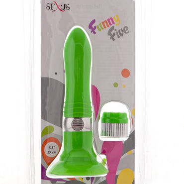 Sexus Funny Five вибратор, зеленый, На присоске, 5 режимов вибрации Sexus Funny Five вибратор, зеленый, На присоске, 5 режимов вибрации