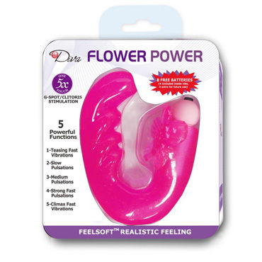 MyWorld Flower Power вибратор 12 см, розовый - фото, отзывы MyWorld Flower Power вибратор 12 см, розовый - фото, отзывы