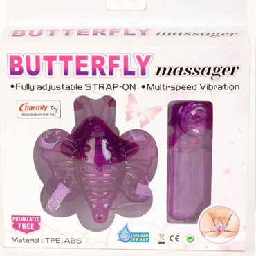 Toyfa Butterfly massage, вибробабочка, фиолетовая - фото, отзывы Toyfa Butterfly massage, вибробабочка, фиолетовая - фото, отзывы