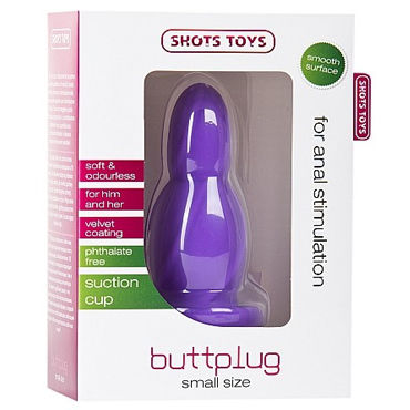 Shots Toys Small Buttplug, фиолетовый - фото, отзывы Shots Toys Small Buttplug, фиолетовый - фото, отзывы