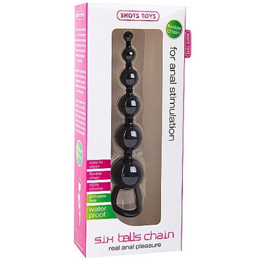 Shots Toys Six Balls Chain, черный - фото, отзывы Shots Toys Six Balls Chain, черный - фото, отзывы