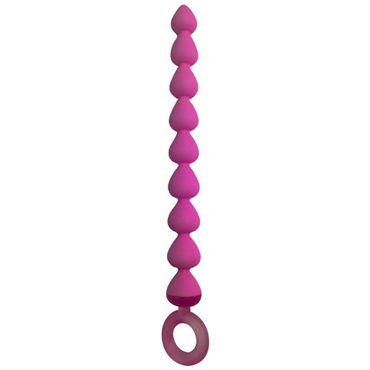 Shots Toys Anal Chain, розовый, Анальная цепочка без вибрации Shots Toys Anal Chain, розовый, Анальная цепочка без вибрации