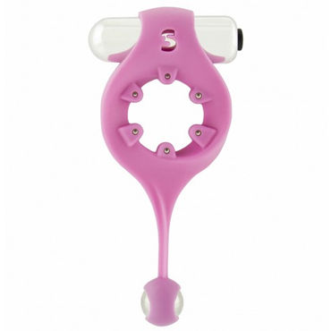 Shots Toys Cockring Magnet, розовый, Эрекционное виброкольцо c шариком Shots Toys Cockring Magnet, розовый, Эрекционное виброкольцо c шариком