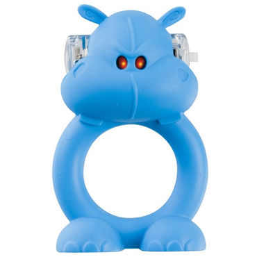 S-Line Beasty Toys Happy Hippo, Виброкольцо в виде бегемотика S-Line Beasty Toys Happy Hippo, Виброкольцо в виде бегемотика