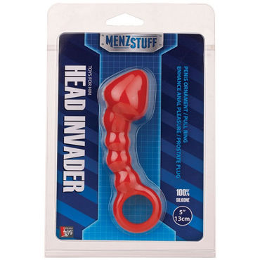 Menzstuff Head Invader Red, Плаг для стимуляции простаты Menzstuff Head Invader Red, Плаг для стимуляции простаты