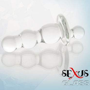 Sexus Glass анальная втулка, С удобным держателем Sexus Glass анальная втулка, С удобным держателем