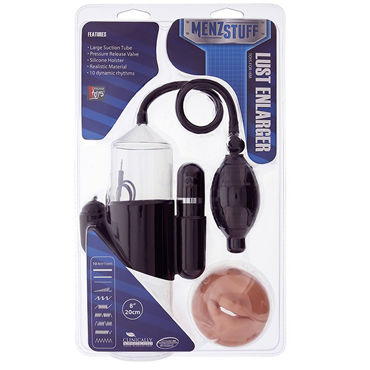 Menzstuff Lust Enlarger, Вакуумная помпа с насадкой в виде ротика Menzstuff Lust Enlarger, Вакуумная помпа с насадкой в виде ротика